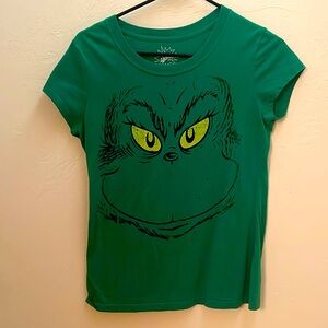 Grinch face holiday T-Shirt women’s XL